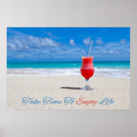 Beber no poster de Praia