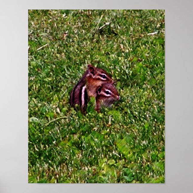 Bebês Chipunes Primeiro Dia #2 Poster animal (Frente)