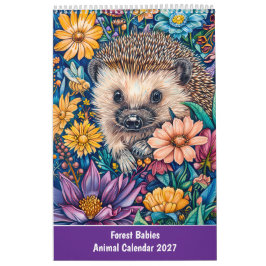Bebês da Floresta – Calendário de Animais