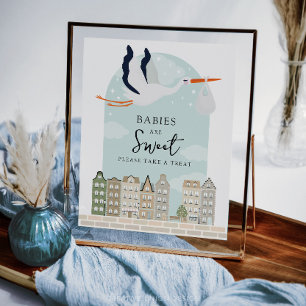 Bebês De Chá de fraldas De Stork Boho São Favores