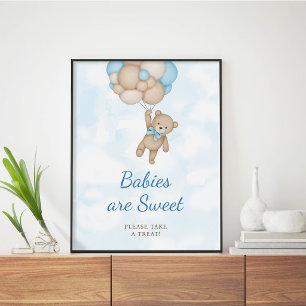 Bebês de Urso de Pelúcia são Doce Poster