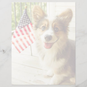 Bebês Mais Pobres   American Flag Corgi