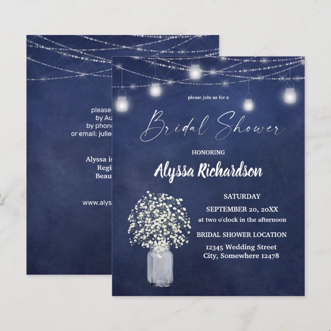 Bebês Orçamentários Chá de panela Luzes de Disco B (Frente/Verso)