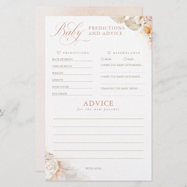 Bebês Predicações e Jogo de Chá de fraldas de Acon (Frente/Verso)