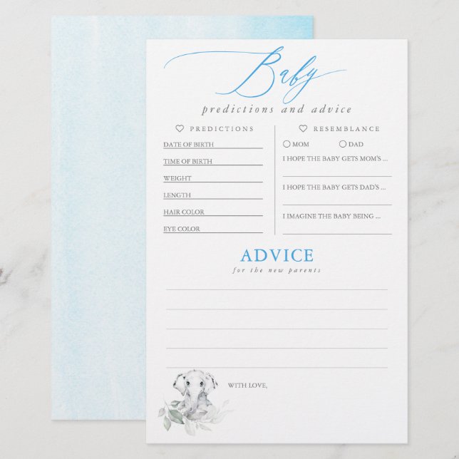 Bebês Predicações e Jogo de Chá de fraldas de Acon (Frente/Verso)