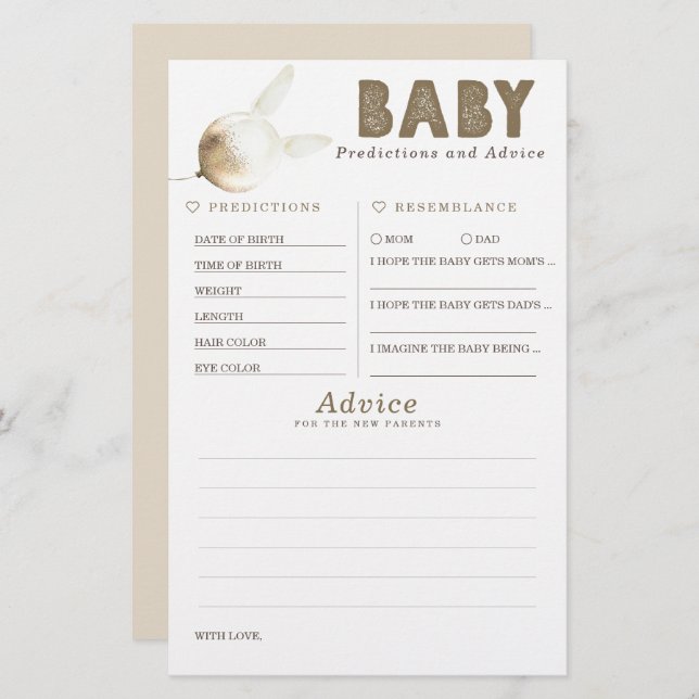 Bebês Predicações e Jogo de Chá de fraldas de Acon (Frente/Verso)