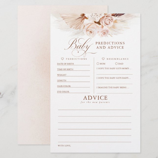 Bebês Predicações e Jogo de Chá de fraldas de Acon (Frente/Verso)