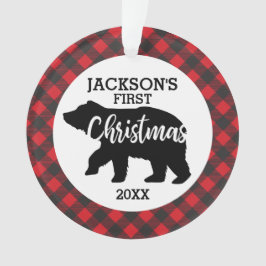 Bebês Primeiro Ornamento Cerâmico de Foto de Natal