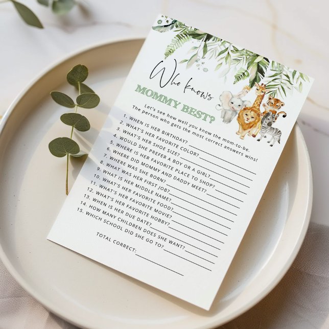 Bebês Safari Que conhece o melhor jogo das mamães (Criador carregado)