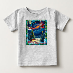 Bebês Tops & T-Shirts Feliz Natal