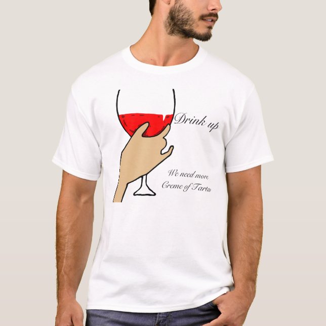 Bebida acima do t-shirt (Frente)