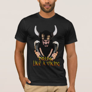 Bebida como uma camisa de Viking