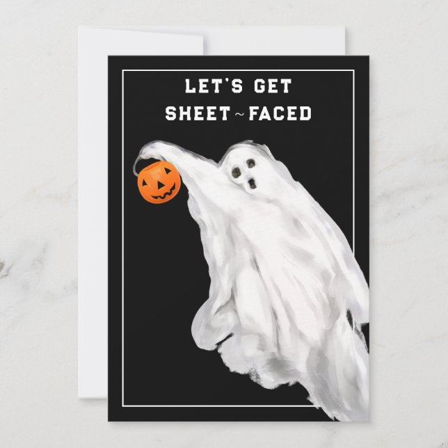 Bebida Engraçado Adulto Festa Fantasma de Hallowee (Frente)