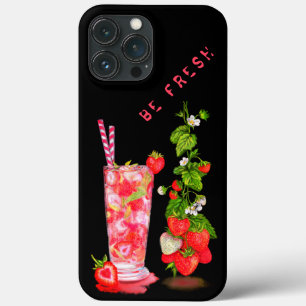 Bebida Legal com suco de morango fresco - Festa de