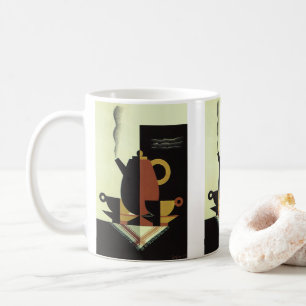 Bebidas de Drinks Vintage Cafeteira com Xícaras