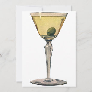 Bebidas de Drinks Vintage, Coquetel de Azeitona Ma