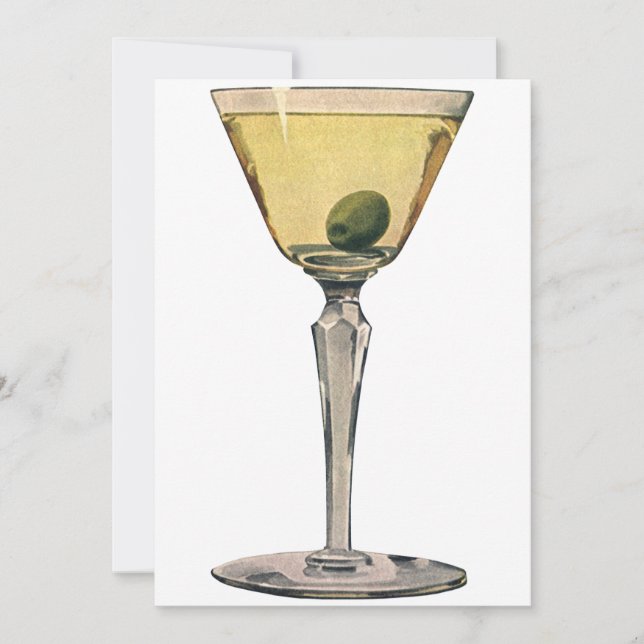 Bebidas de Drinks Vintage, Coquetel de Azeitona Ma (Frente)