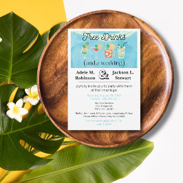 Bebidas Divertidas e Grátis (e um Convite de Casam