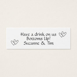 Bebidas token - Beba uma bebida em nós! Casamentos