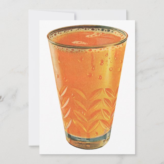 Bebidas Vintage, Copo de Suco de Laranja no Café d (Frente)