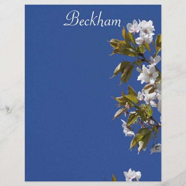 Beckham Blossom Letterhead (Frente)