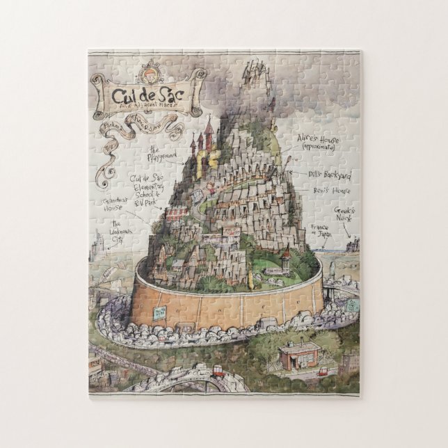 Beco sem saída e quebra-cabeça adjacente dos (Vertical)