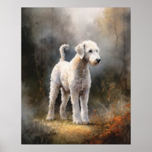 Bedlington Terrier Dog Art Impressão