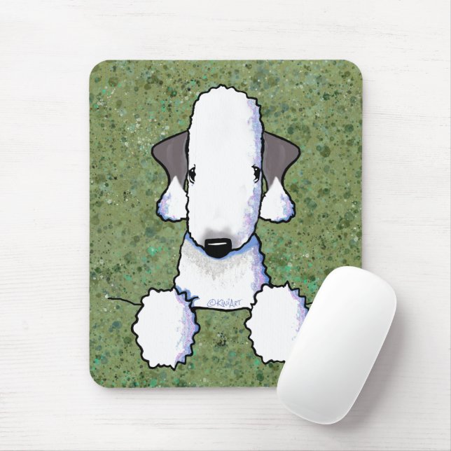 Bedlington Terrier Mouse Pad (Com mouse)