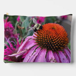 Bee and Coneflower Print Cut Sew Bag