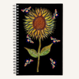 Bee And Sunflower Notebook