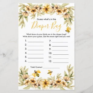 Bee Baby Adivinha O que há no jogo da Fralda?