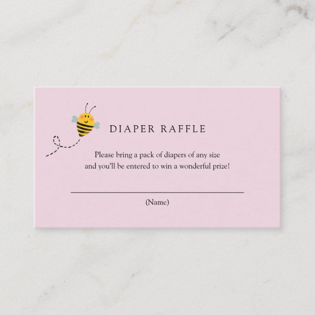 Bee Books para Cartão de Inserção de Bebê (Frente)