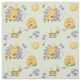Bee Dance Floral Tecido 2