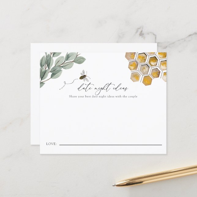 Bee Date Ideas Chá de panela (Frente/Verso In Situ)
