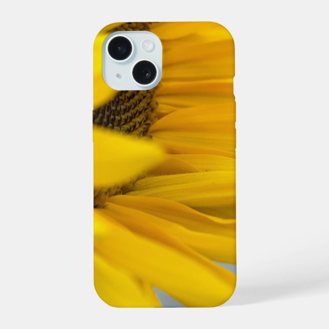 Bee Happy: A Sunflower Macro Photograph (Verso)