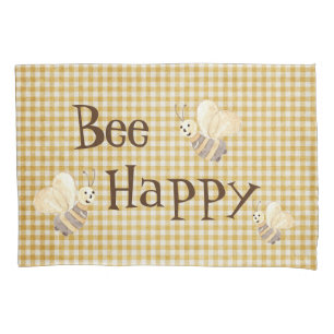 Bee Happy Country Pattern Watercolor