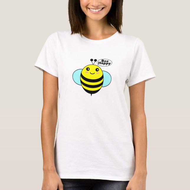 Bee Happy T-Shirt (Frente)