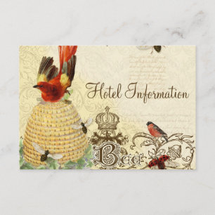 Bee Happy Vintage - Cartão de Informações do Hotel