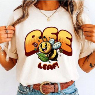 Bee Leaf Eco-Friendly T-Shirt – Cute Bee Pun 