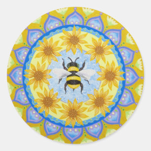 Bee Mandala, autocolante de Soozie Wray