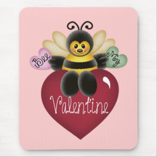 Bee My Namorados Mousepad