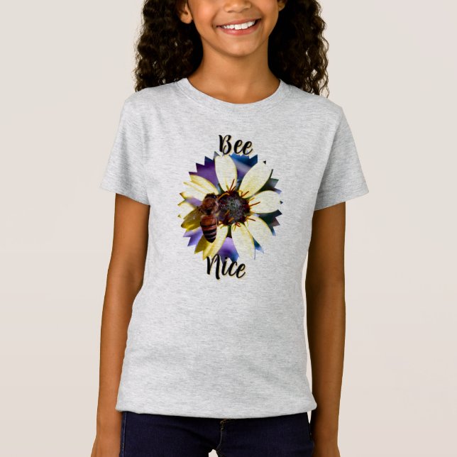 Bee Nice Girl's T-Shirt (Frente)