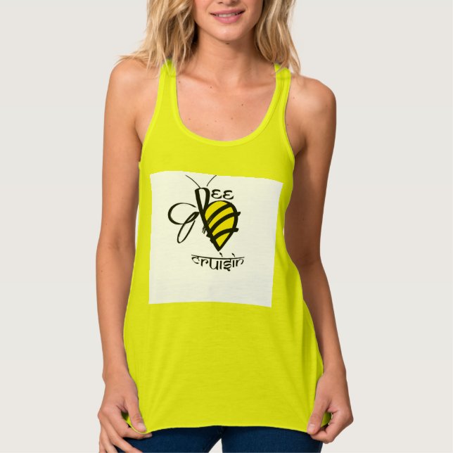 BeeCruisin Women's RacerBack Tank Top (Frente)