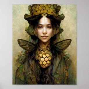 Beekeeper Fae Fantasy Art Poster