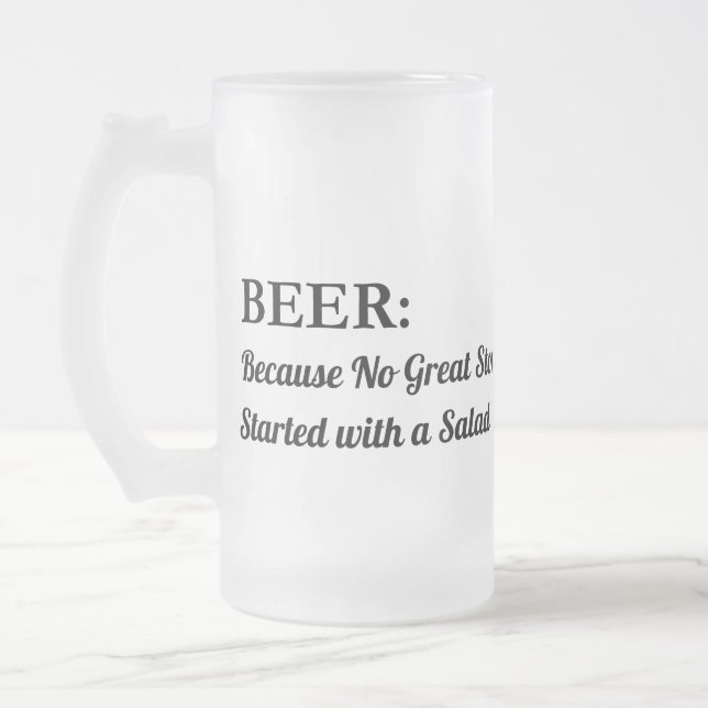 Beer Mug - Caneca de cerveja De Vidro Engraçado (Esquerda)