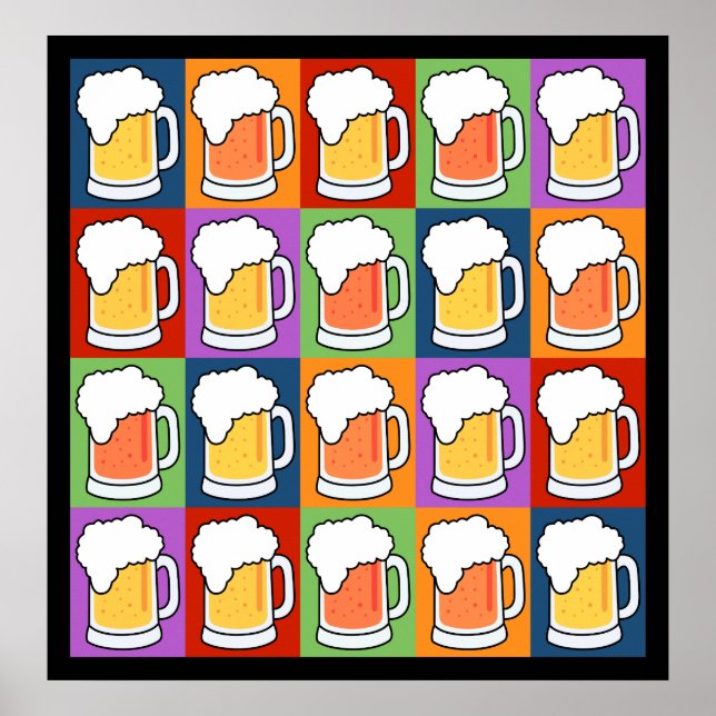 BEER Pop Art poster (Frente)