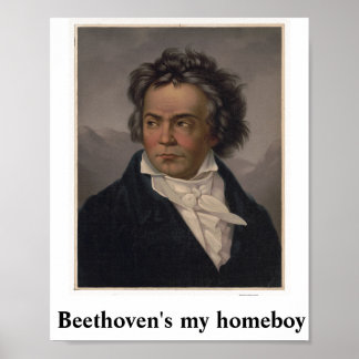 Beethoven é o meu Poster ficar em casa