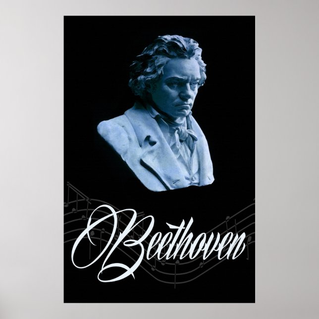 Beethoven por Moonlight 36 x 24 Poster (Frente)