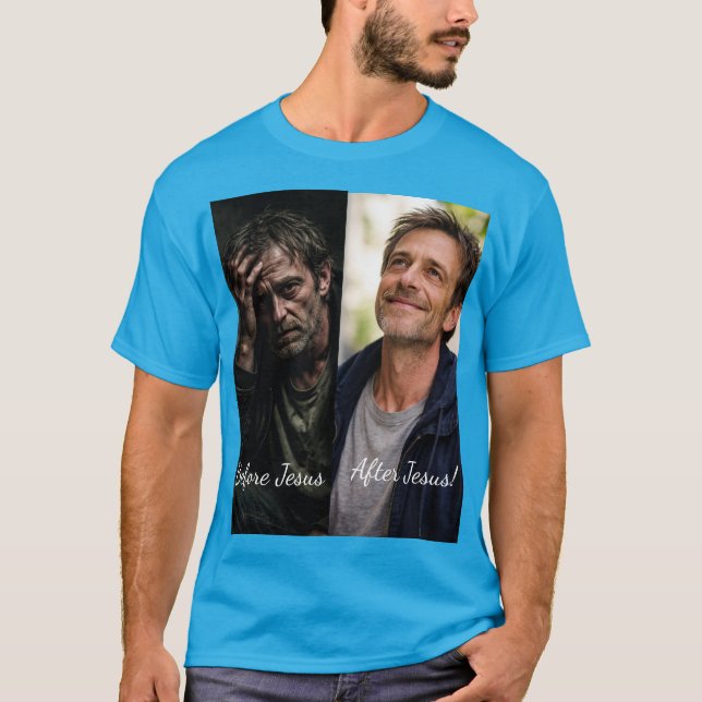 Before Jesus After Jesus T-Shirt (Frente)