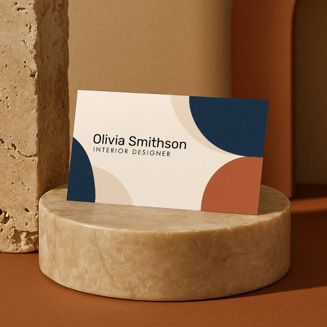 bege geométrico Abstrato moderno, Marinho, Design  (Criador carregado)